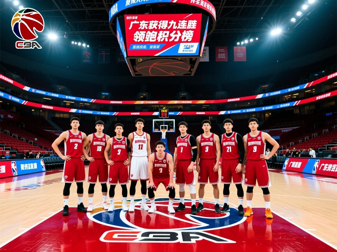 广东队获得九连胜，领跑积分榜
